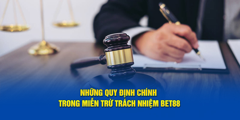 Nguyên tắc trong miễn trừ trách nhiệm
